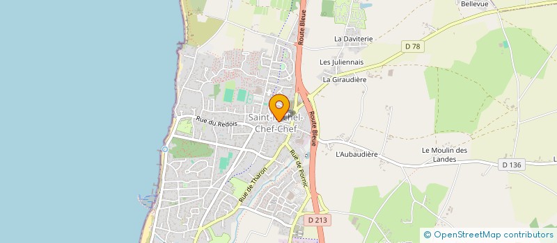 localisation de l'entreprise OGEC DE SAINT MICHEL CHEF CHEF  SAINT-MICHEL-CHEF-CHEF