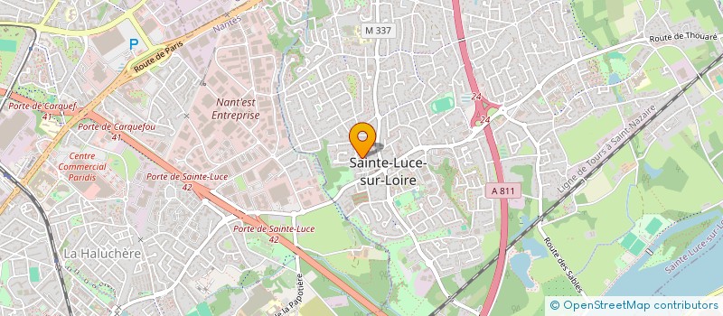 localisation de l'entreprise OGEC DE SAINTE LUCE SUR LOIRE  SAINTE-LUCE-SUR-LOIRE