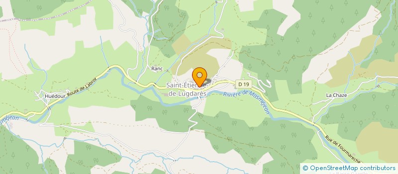 localisation de l'entreprise OGEC DE ST ETIENNE  SAINT-ETIENNE-DE-LUGDARES