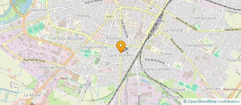 localisation de l'entreprise OGEC DE ST FLORENT à NIORT