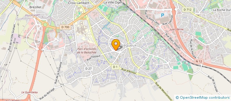 localisation de l'entreprise OGEC DE TREGUEUX  TREGUEUX