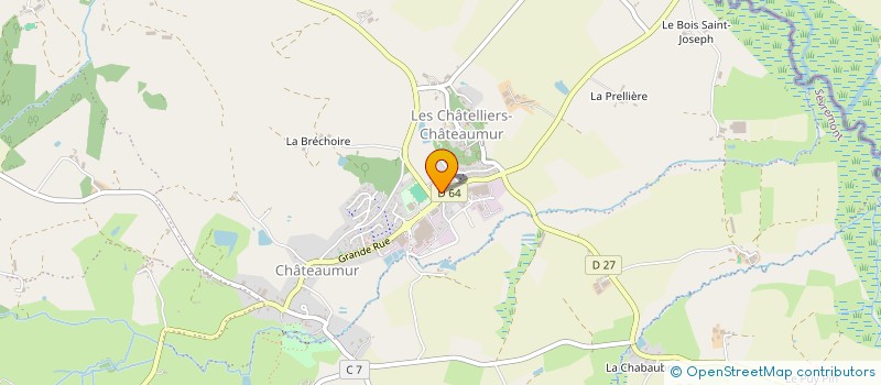 localisation de l'entreprise OGEC DES CHATELLIERS CHATEAUMUR  SEVREMONT