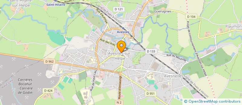 localisation de l'entreprise OGEC DES DEUX HELPES  AVESNES-SUR-HELPE