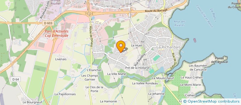 localisation de l'entreprise OGEC DES ECOLES CATHOLIQUES DE DINARD  LA RICHARDAIS