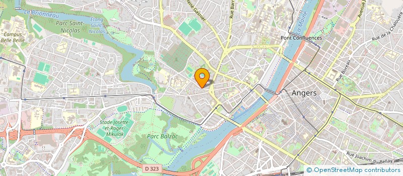 localisation de l'entreprise OGEC DES ECOLES PRIVEES SAINT JACQUES  ANGERS