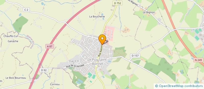 localisation de l'entreprise OGEC DES ECOLES ST PIERRE ET GELLUSSEAU à CHOLET