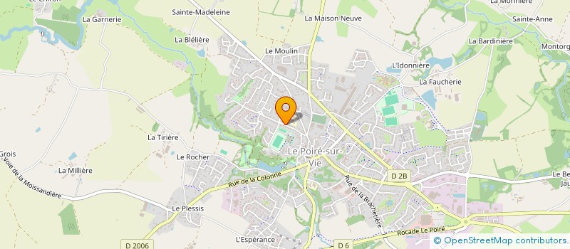 localisation de l'entreprise OGEC DU COLLEGE PRIVE  LE POIRE-SUR-VIE