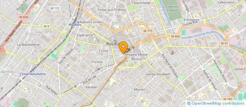 localisation de l'entreprise OGEC DU COLLEGE PRIVE PASCAL  ROUBAIX