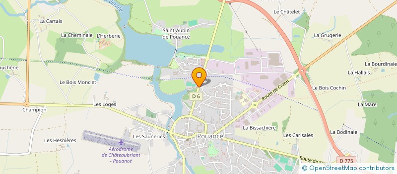 localisation de l'entreprise OGEC DU COLLEGE PRIVE SACRE COEUR  OMBREE D'ANJOU