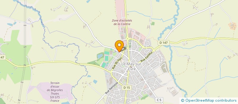 localisation de l'entreprise OGEC DU COLLEGE PRIVE ST JOSEPH  LE MAY-SUR-EVRE