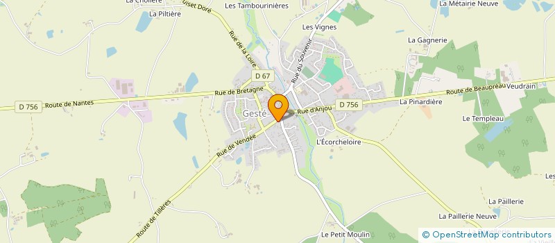 localisation de l'entreprise OGEC DU FIEF-SAUVIN à MONTREVAULT-SUR-EVRE
