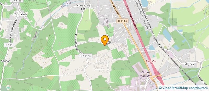 localisation de l'entreprise OGEC ECOLE DES BOIS à MARTILLAC