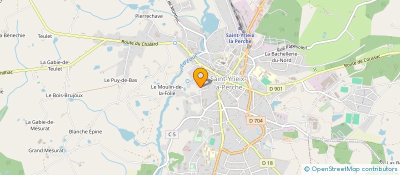 localisation de l'entreprise OGEC ECOLE JEANNE D'ARC à SAINT-YRIEIX-LA-PERCHE