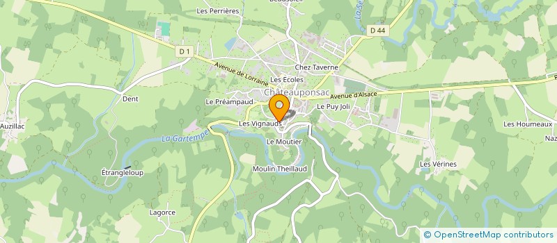 localisation de l'entreprise OGEC ECOLE ND DE LA PROVIDENCE à CHATEAUPONSAC