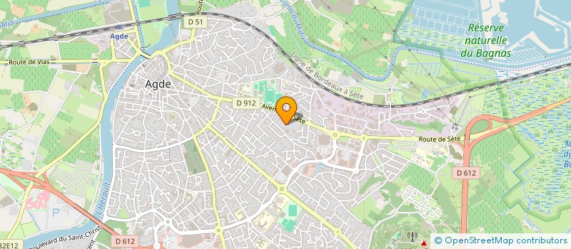 localisation de l'entreprise OGEC ECOLE NOTRE DAME  AGDE