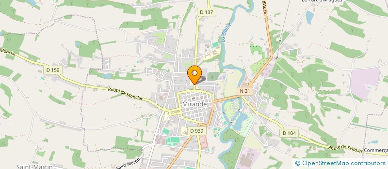 localisation de l'entreprise OGEC ECOLE NOTRE DAME  MIRANDE