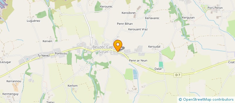 localisation de l'entreprise OGEC ECOLE NOTRE DAME DE LA CLARTE  BEUZEC-CAP-SIZUN