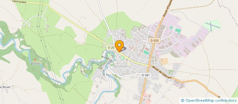 localisation de l'entreprise OGEC ECOLE PRIMAIRE PRIVEE  BOZOULS