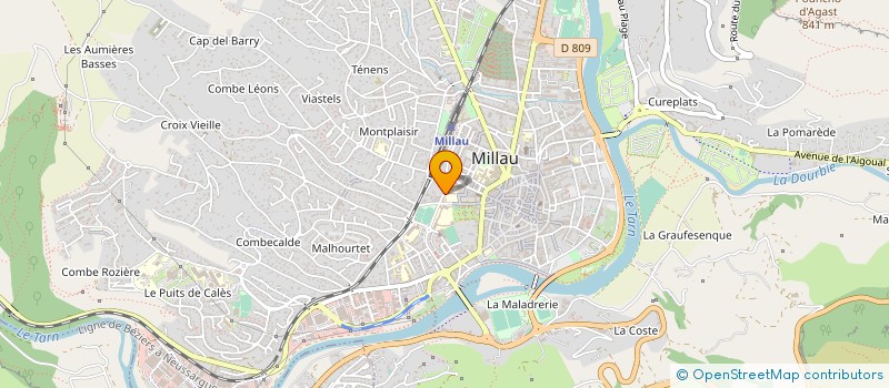 localisation de l'entreprise OGEC ECOLE PRIMAIRE SACRE COEUR à MILLAU