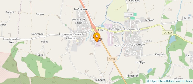 localisation de l'entreprise OGEC ECOLE PRIVEE à LOCMARIA-GRAND-CHAMP