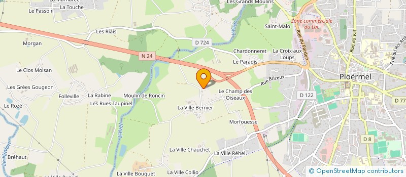 localisation de l'entreprise OGEC ECOLE PRIVEE  GUILLAC