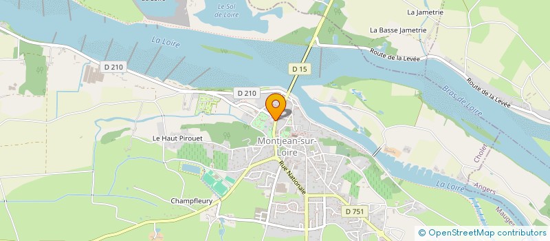 localisation de l'entreprise OGEC ECOLE PRIVEE FILLES JEANNE D ARC à MAUGES-SUR-LOIRE