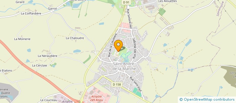 localisation de l'entreprise OGEC ECOLE PRIVEE GRAIN DE SOLEIL à SEVREMOINE