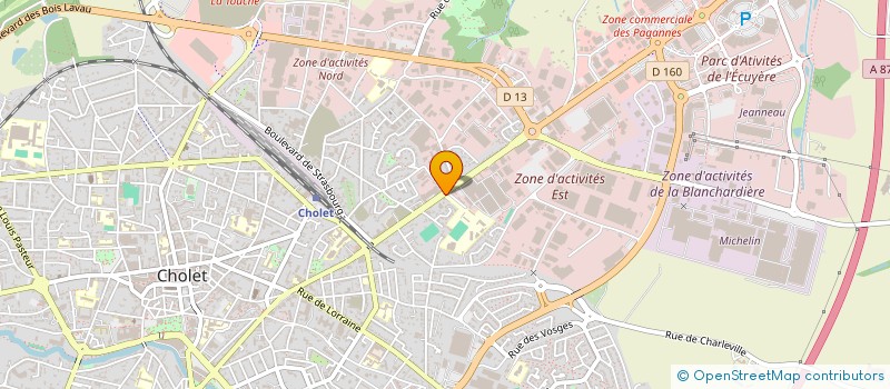 localisation de l'entreprise OGEC ECOLE PRIVEE LEBOIS GROLLEAU à CHOLET