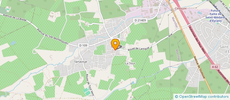 localisation de l'entreprise OGEC ECOLE PRIVEE MATERNELLE  MARTILLAC