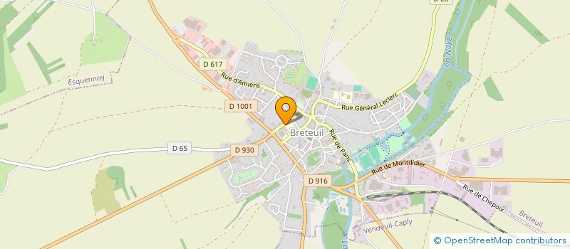 localisation de l'entreprise OGEC ECOLE SACRE COEUR  BRETEUIL