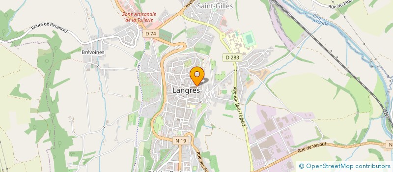 localisation de l'entreprise OGEC ECOLE SACRE COEUR LANGRES à LANGRES