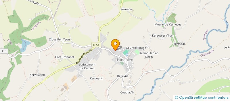 localisation de l'entreprise OGEC ECOLE SAINT AUGUSTIN  LANGOLEN