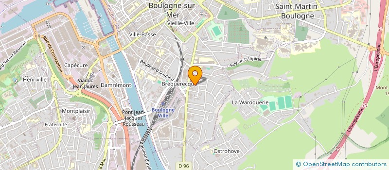 localisation de l'entreprise OGEC ECOLE SAINT AUGUSTIN  BOULOGNE-SUR-MER