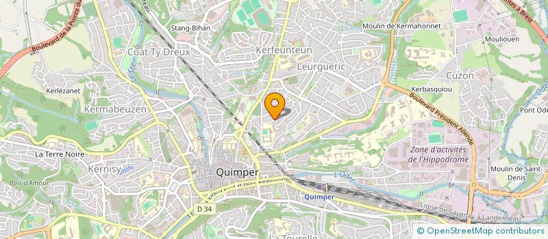 localisation de l'entreprise OGEC ECOLE SAINT CORENTIN à QUIMPER