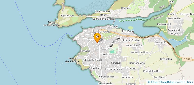 localisation de l'entreprise OGEC ECOLE SAINT JOSEPH  LE CONQUET