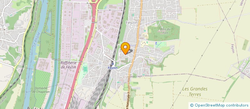 localisation de l'entreprise OGEC ECOLE SAINT ROCH  FEYZIN