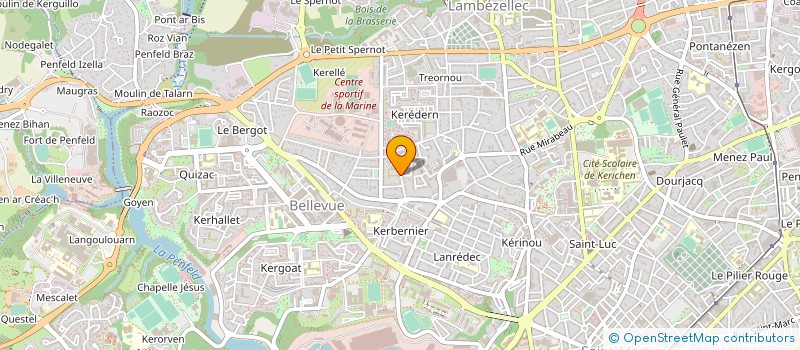 localisation de l'entreprise OGEC ECOLE SAINT YVES à BREST
