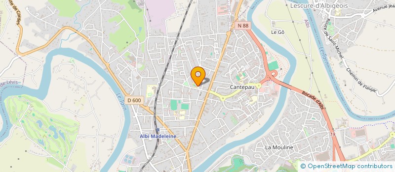 localisation de l'entreprise OGEC ECOLE SAINTE CECILE  ALBI