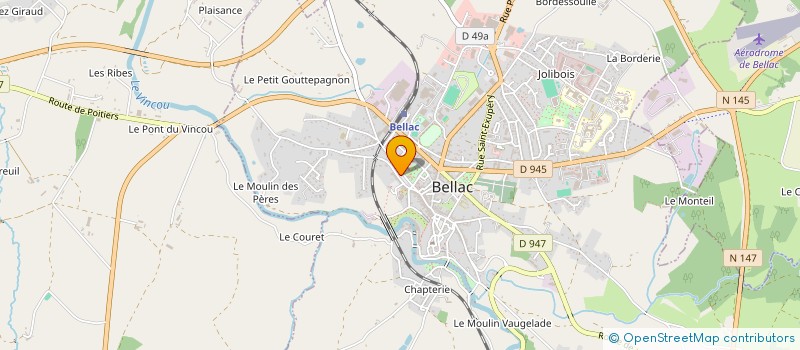 localisation de l'entreprise OGEC ECOLE SAINTE MARIE à BELLAC