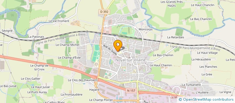 localisation de l'entreprise OGEC ECOLE ST AUGUSTIN  NOYAL-SUR-VILAINE