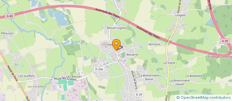 localisation de l'entreprise OGEC ECOLE ST JOSEPH VIRIAT à VIRIAT