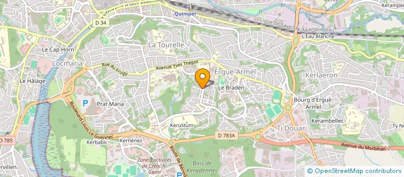 localisation de l'entreprise OGEC ECOLE ST JULIEN à QUIMPER