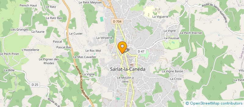localisation de l'entreprise OGEC ECOLE STE-CROIX à SARLAT-LA-CANEDA