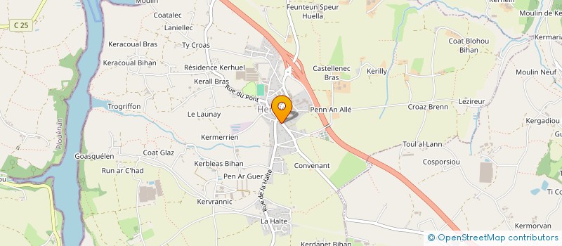 localisation de l'entreprise OGEC ECOLE STE JUVELTE  HENVIC