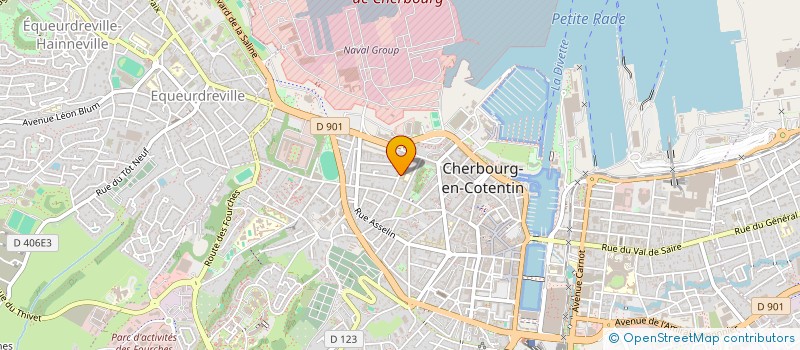 localisation de l'entreprise OGEC ECOLES CATHOL ASSOCIES DE CHERBOURG  CHERBOURG-EN-COTENTIN