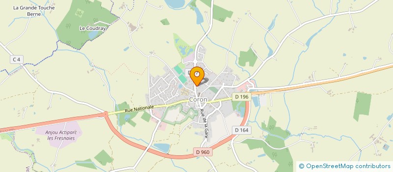 localisation de l'entreprise OGEC ECOLES PRIVEES  CORON