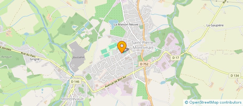 localisation de l'entreprise OGEC ECOLES PRIVEES MIXTES à MONTREVAULT-SUR-EVRE
