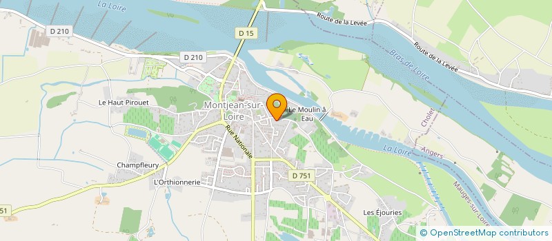 localisation de l'entreprise OGEC ECOLES ST JOSEPH SACRE COEUR  MAUGES-SUR-LOIRE