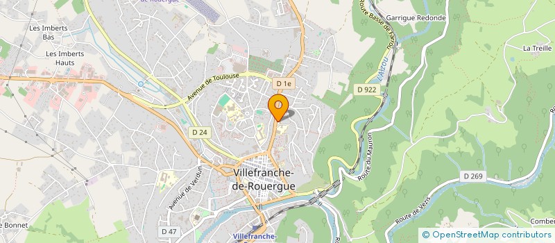 localisation de l'entreprise OGEC ENSEMBLE ST JOSEPH  VILLEFRANCHE-DE-ROUERGUE