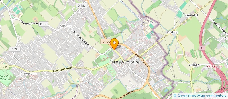 localisation de l'entreprise OGEC FERNEY ST VINCENT à FERNEY-VOLTAIRE